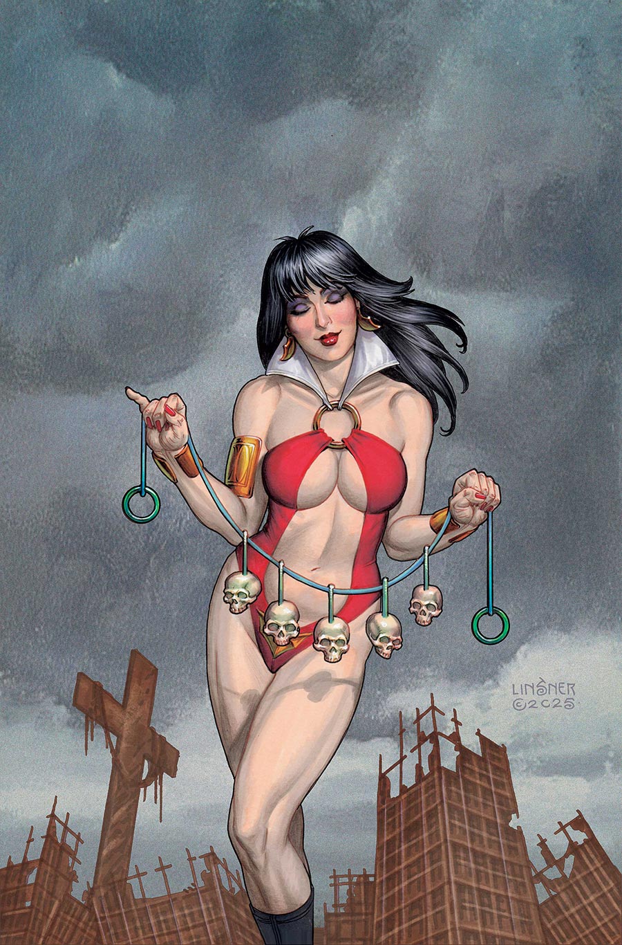 Vampirella Armageddon #9 Cover G Incentive Joseph Michael Linsner Virgin Cover
