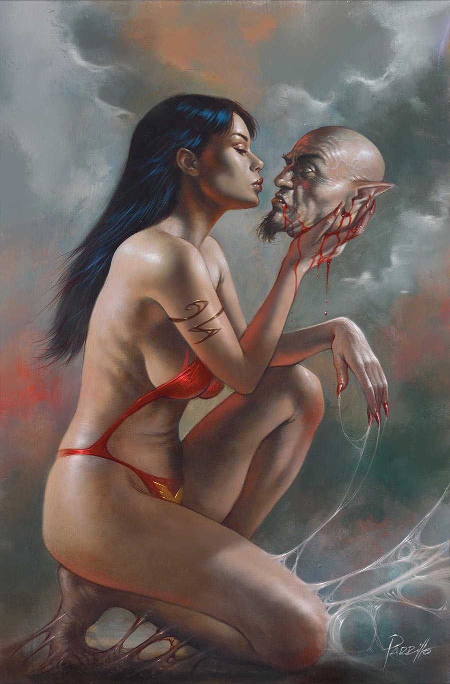 Vampirella Vol 9 #12 Cover L Incentive Lucio Parrillo Virgin Cover (#687)