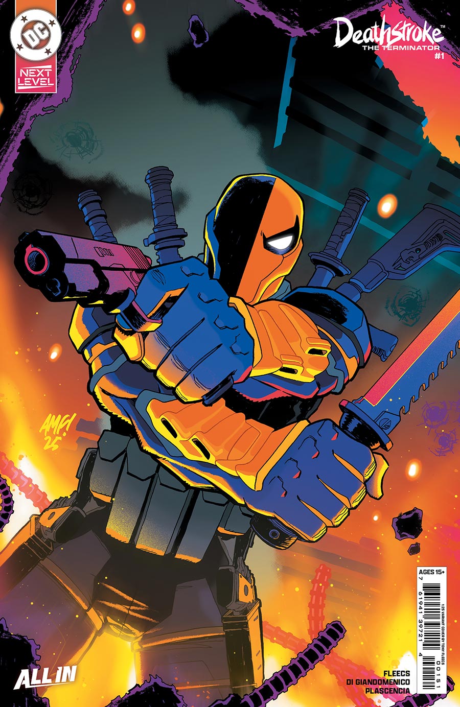 Deathstroke The Terminator Vol 2 #1 Cover G Incentive Tony Fleecs Card Stock Variant Cover (DC Next Level)