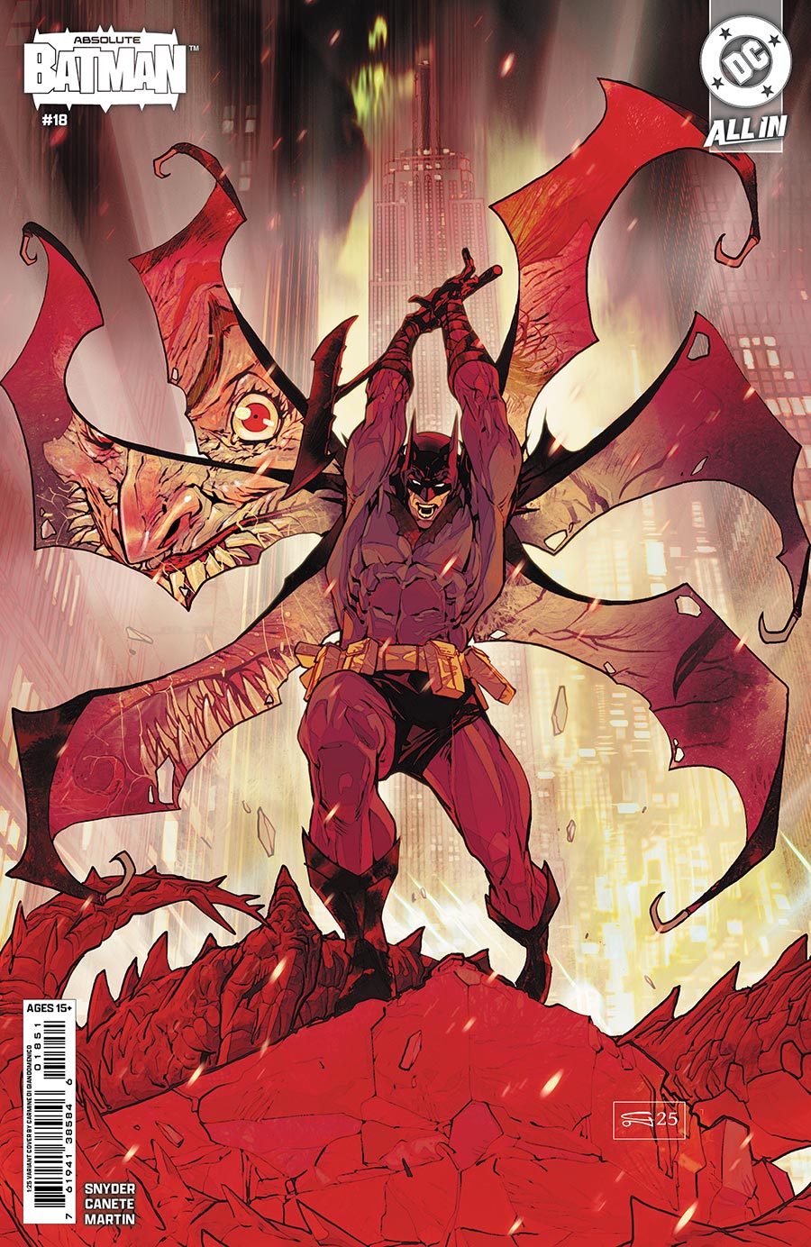 Absolute Batman #18 Cover E Incentive Carmine Di Giandomenico Card Stock Variant Cover (DC All In)