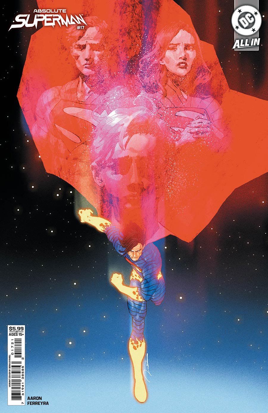 Absolute Superman #17 Cover B Variant Gerald Parel Card Stock Cover (DC All In)