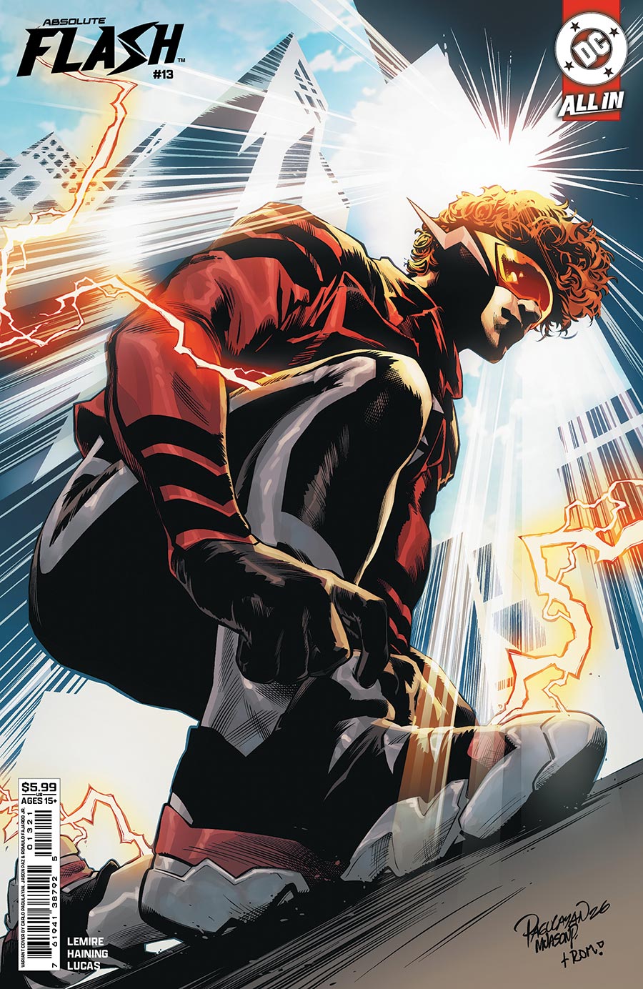 Absolute Flash #13 Cover B Variant Carlo Pagulayan Card Stock Cover (DC All In)