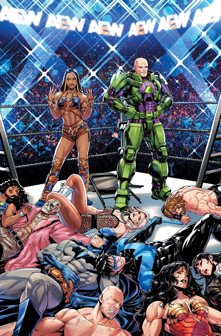 DC x AEW #2 Cover A Regular Serg Acuna Cover