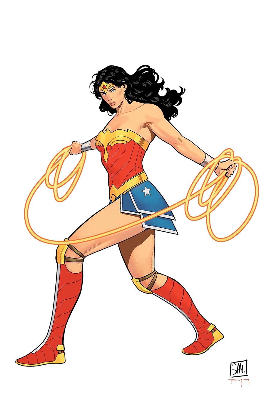 Wonder Woman Vol 6 #31 Cover G Variant Daniel Sampere Corner Box Spot Foil Cover (DC All In)