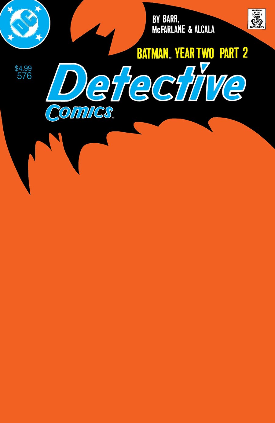 Detective Comics #576 Facsimile Edition Cover B Variant Blank Card Stock Cover (Batman Year Two Part 2 Of 4)