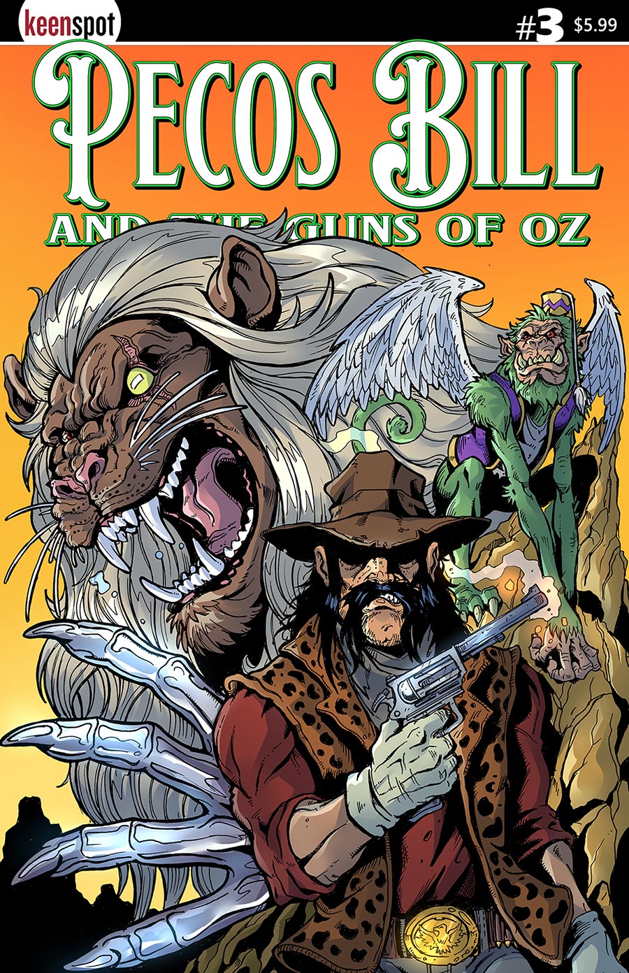 Pecos Bill And The Guns Of Oz #3 Cover A Regular Puis Calzada Cover