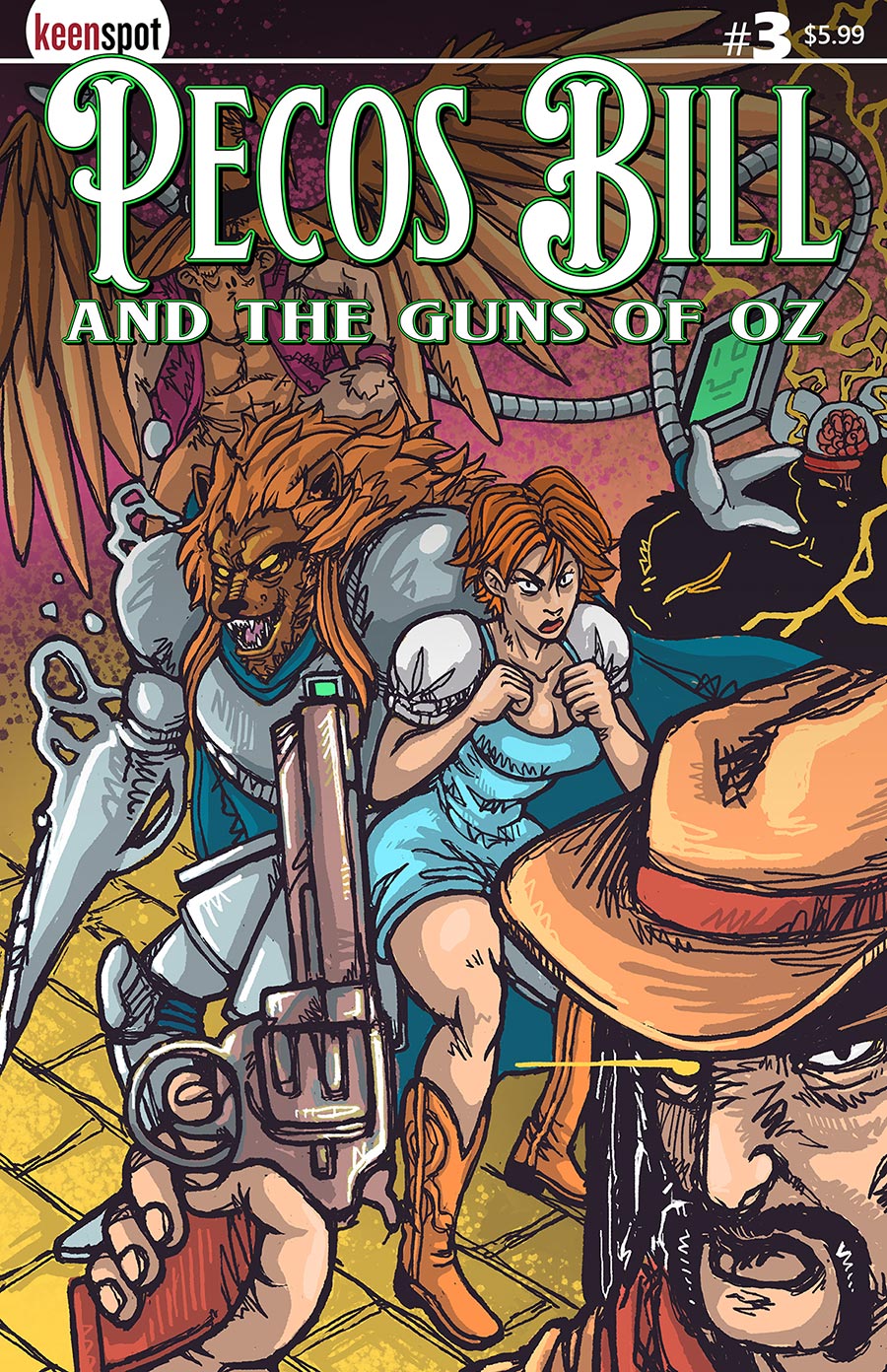 Pecos Bill And The Guns Of Oz #3 Cover B Variant Bryce Oquaye Cover