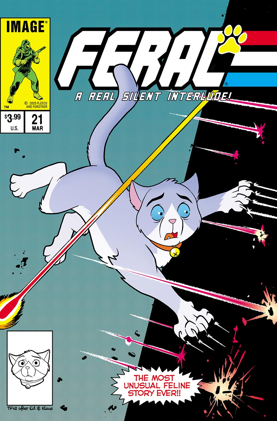 Feral #21 Cover D Incentive Tony Fleecs & Trish Forstner GI Joe Homage Variant Cover