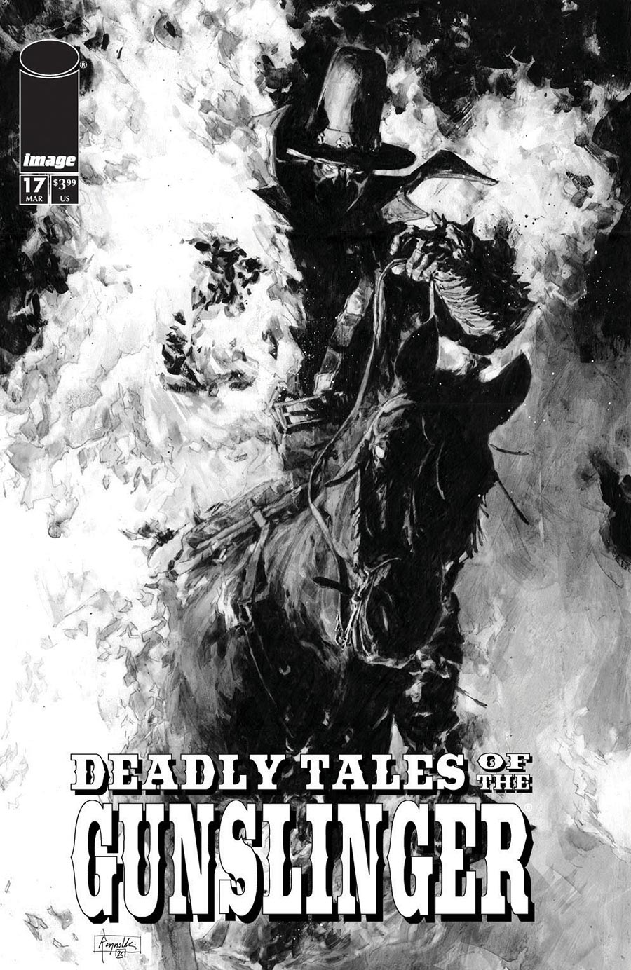 Deadly Tales Of The Gunslinger Spawn #17 Cover B Variant Patric Reynolds Black & White Cover