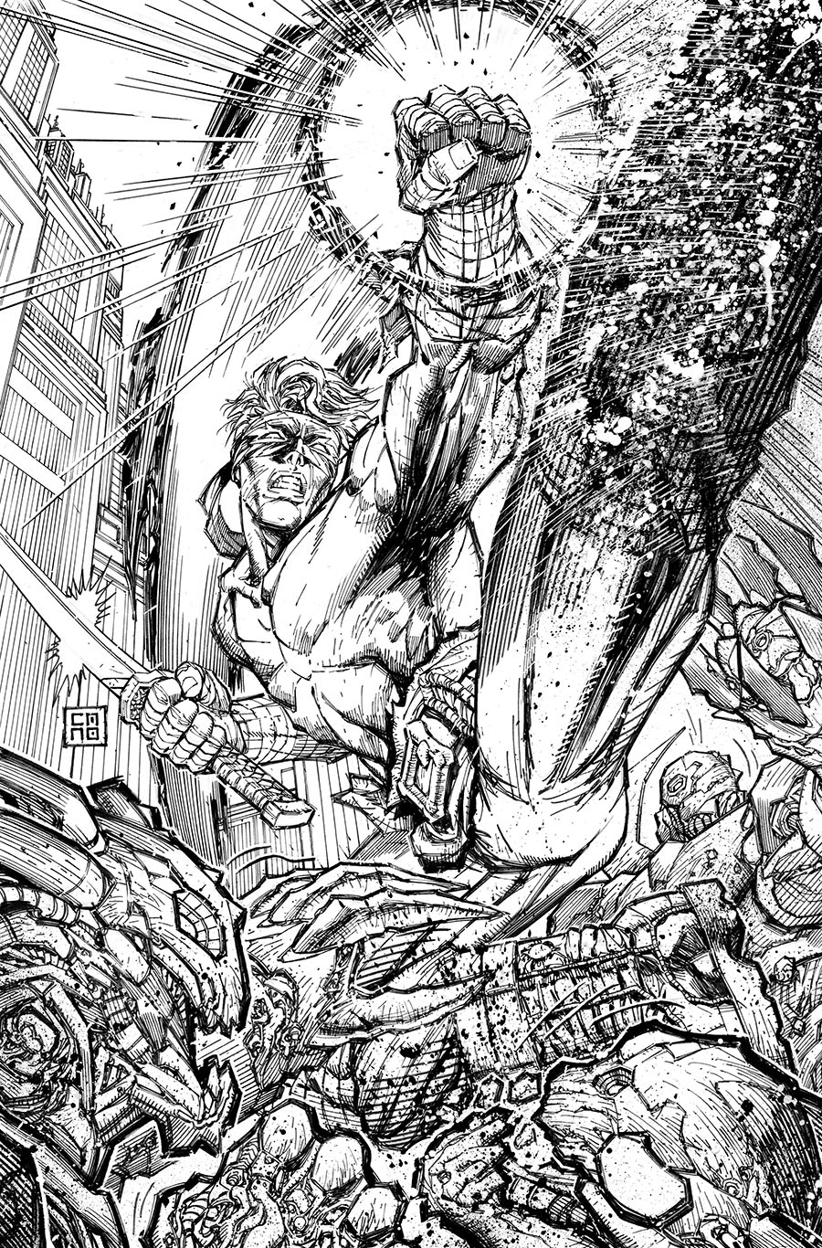 Final Boss #5 Cover E Incentive Cedric Nocon Black & White Cover