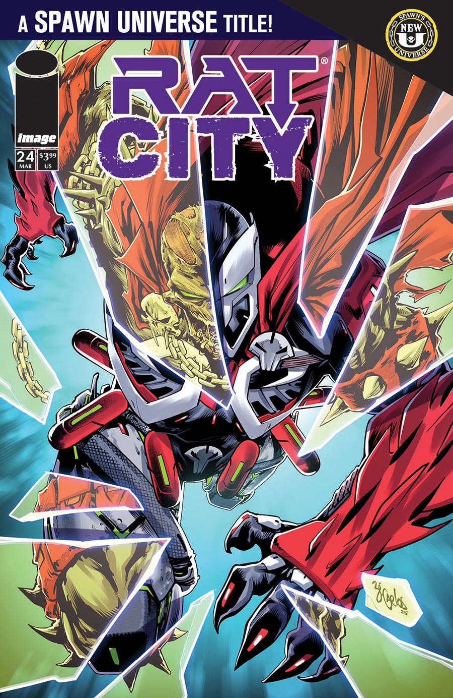 Rat City #24 Cover A Regular Ze Carlos Cover (Spawn Universe)