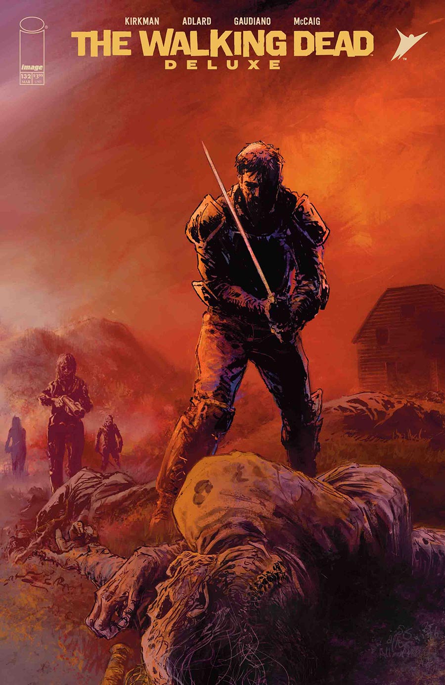 Walking Dead Deluxe #132 Cover C Variant Stefano Gaudiano Cover