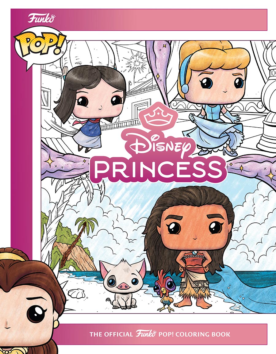 Disney Princess The Official Funko POP Coloring Book HC