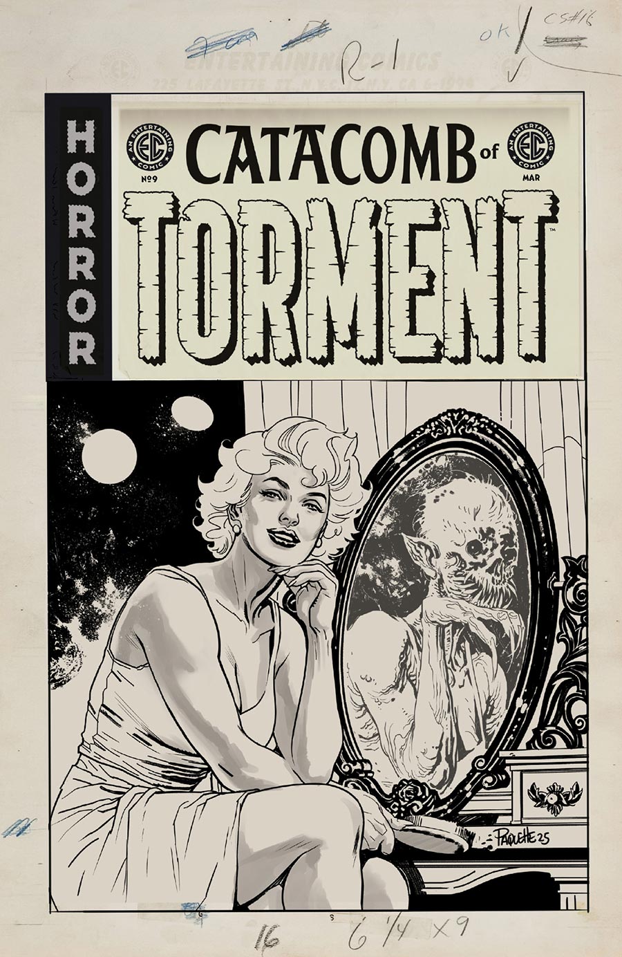 Catacomb Of Torment #9 Cover D Incentive Yanick Paquette Black & White Artist Edition Cover (EC Comics)