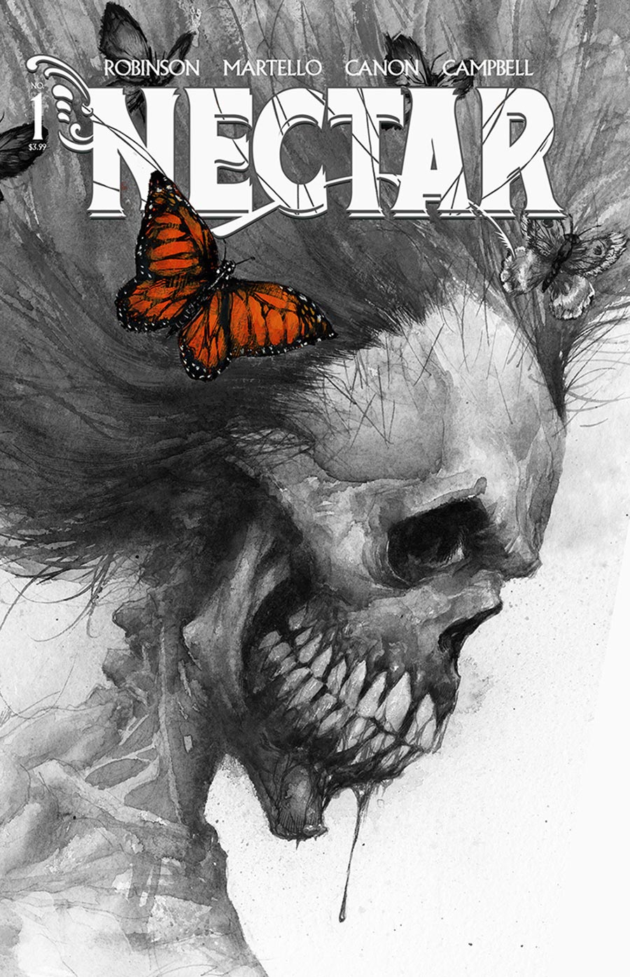 Nectar #1 Cover F Incentive Jonathan Wayshak Black & White Virgin Variant Cover