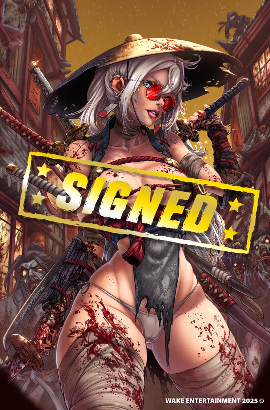 Dead Samurai #6 Cover D Incentive Drax Gal Virgin Cover Signed By John Dolmayan