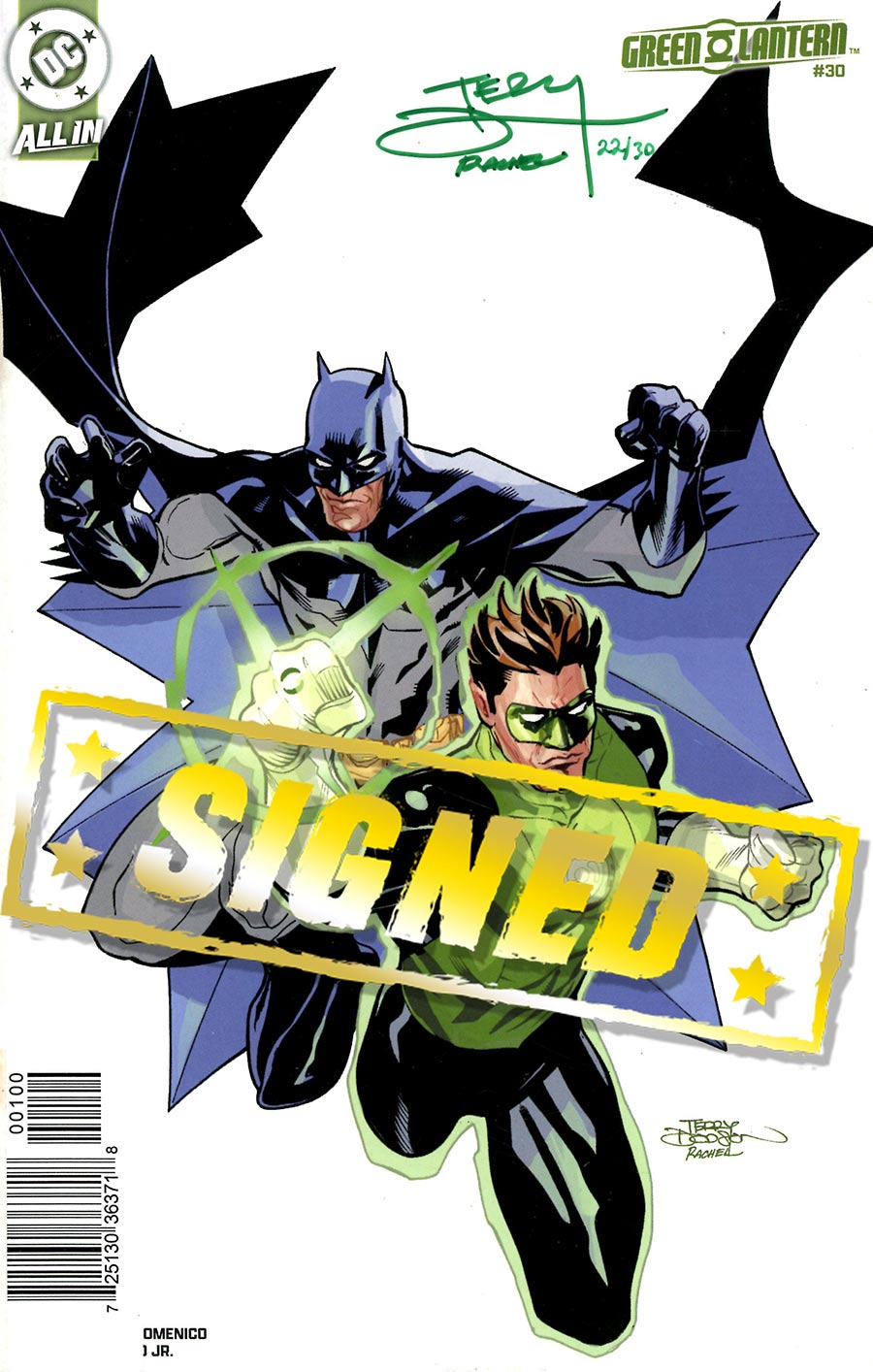 Green Lantern Vol 8 #30 Cover E DF Signed By Terry Dodson & Rachel Dodson