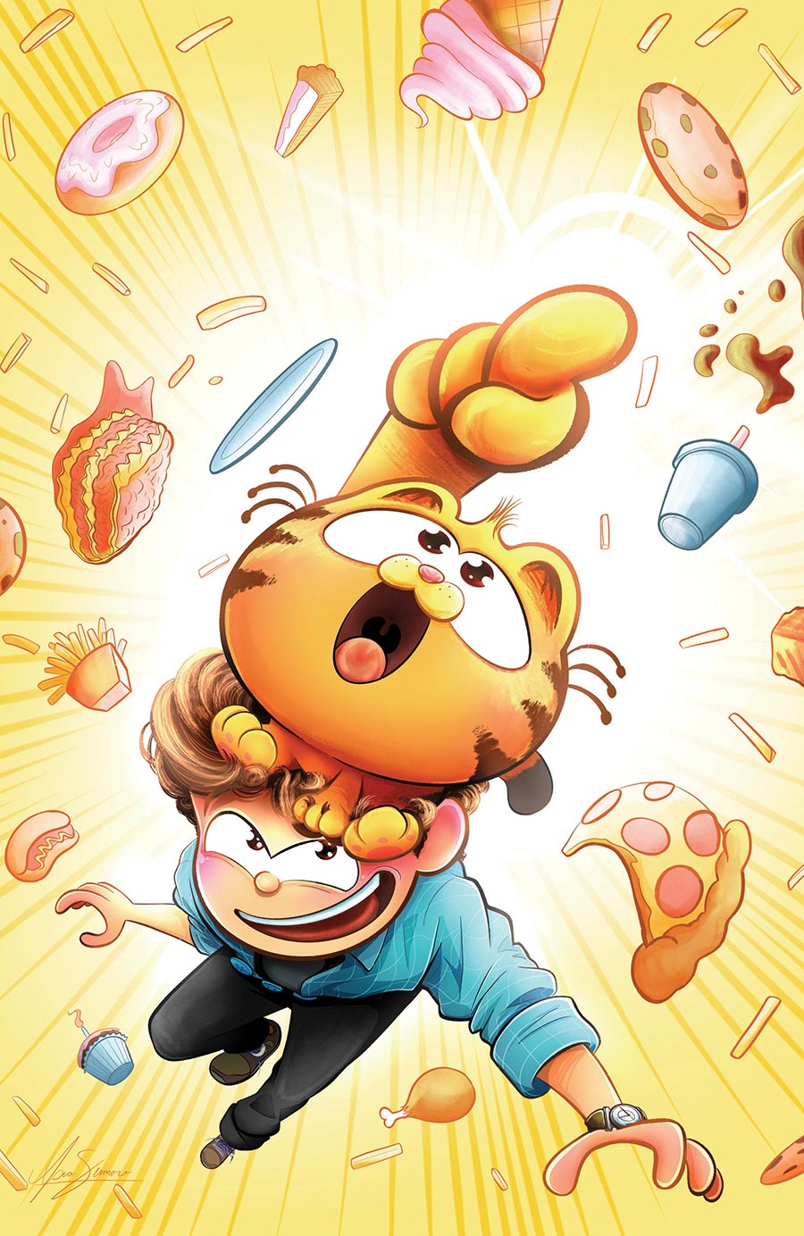 Baby Garfield #1 Cover F Incentive Asia Simone Virgin Variant Cover
