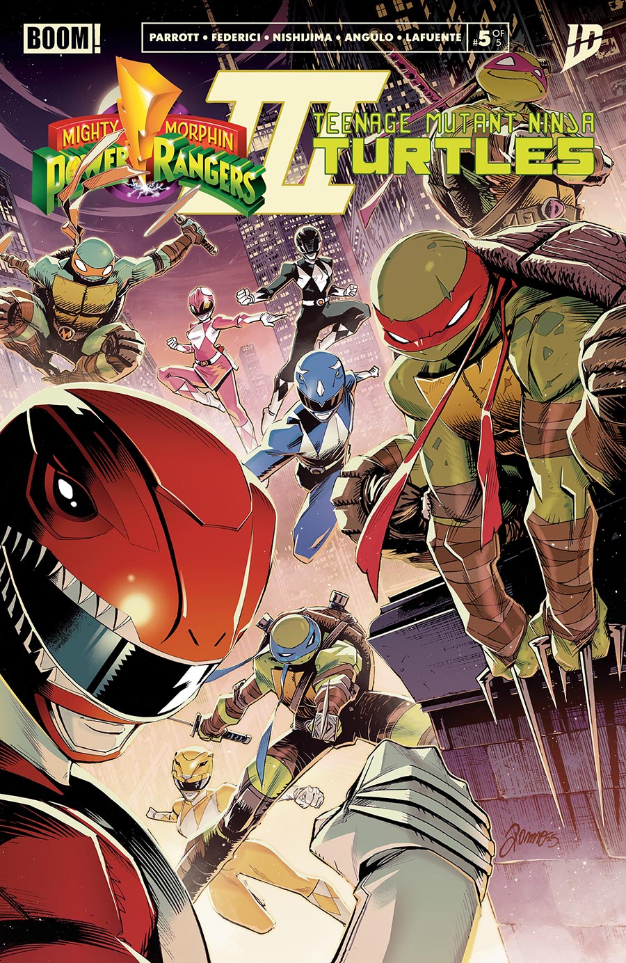 Mighty Morphin Power Rangers Teenage Mutant Ninja Turtles III #5 Cover A Regular Alessio Zonno Cover