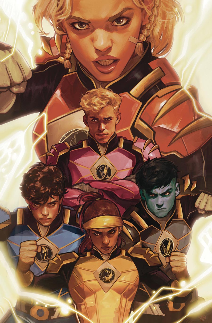 Power Rangers Prime #15 Cover E Incentive Francesco Tomaselli Virgin Variant Cover