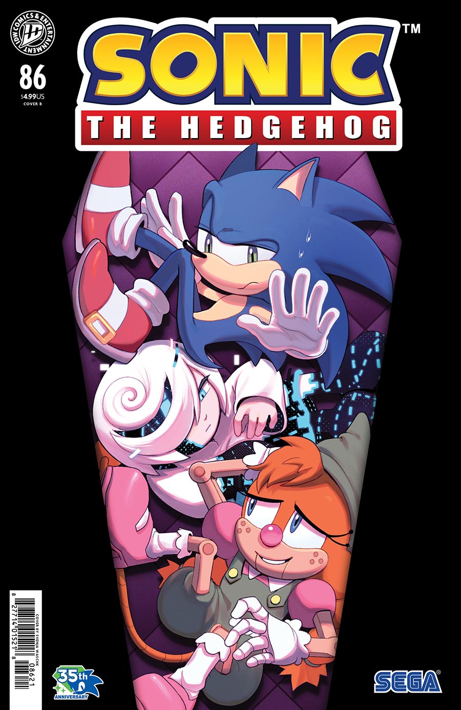 Sonic The Hedgehog Vol 3 #86 Cover B Variant Svenja Waschk Cover