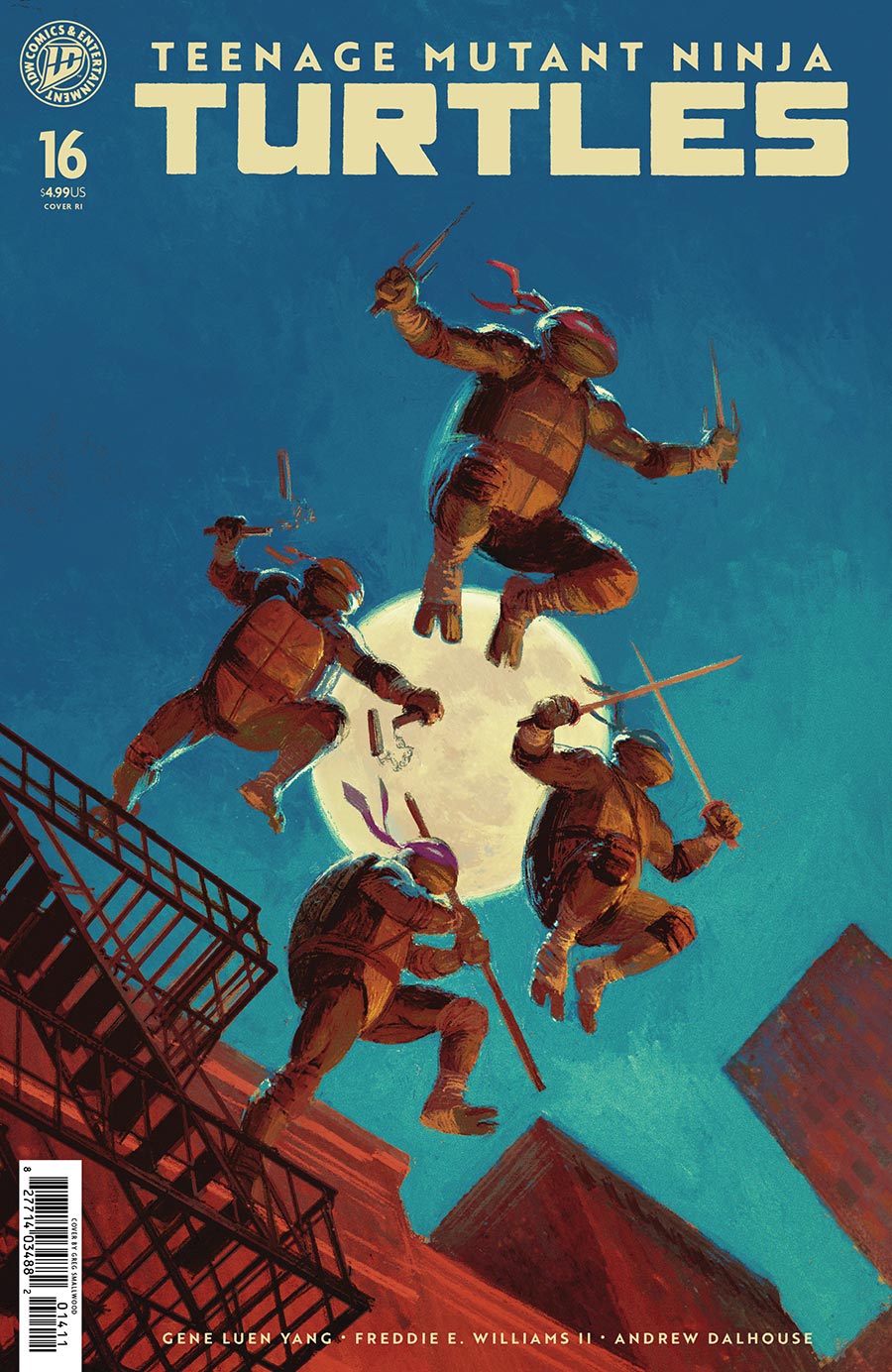 Teenage Mutant Ninja Turtles Vol 6 #16 Cover G Incentive Greg Smallwood Variant Cover