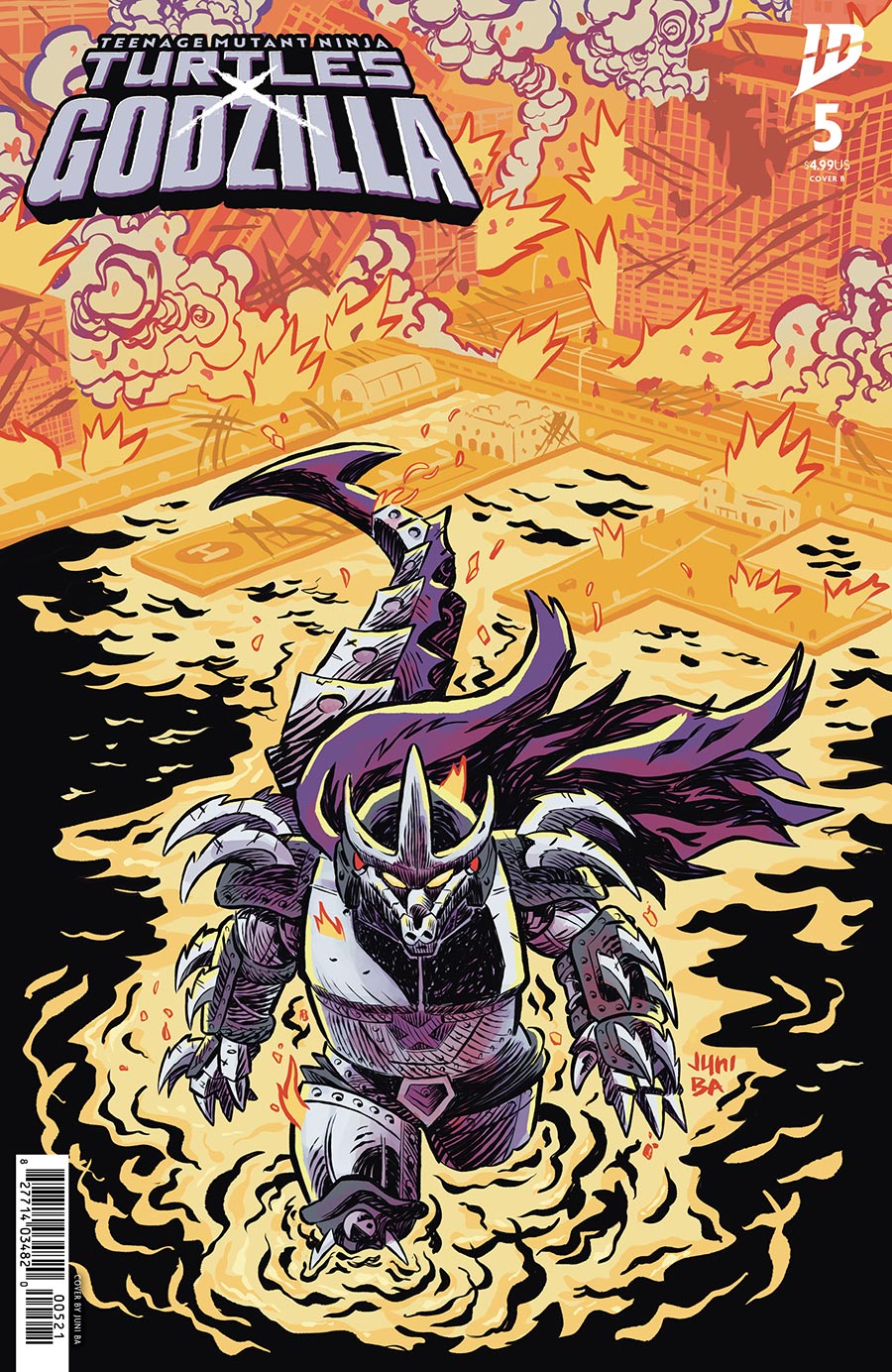Teenage Mutant Ninja Turtles x Godzilla #5 Cover B Variant Juni Ba Cover