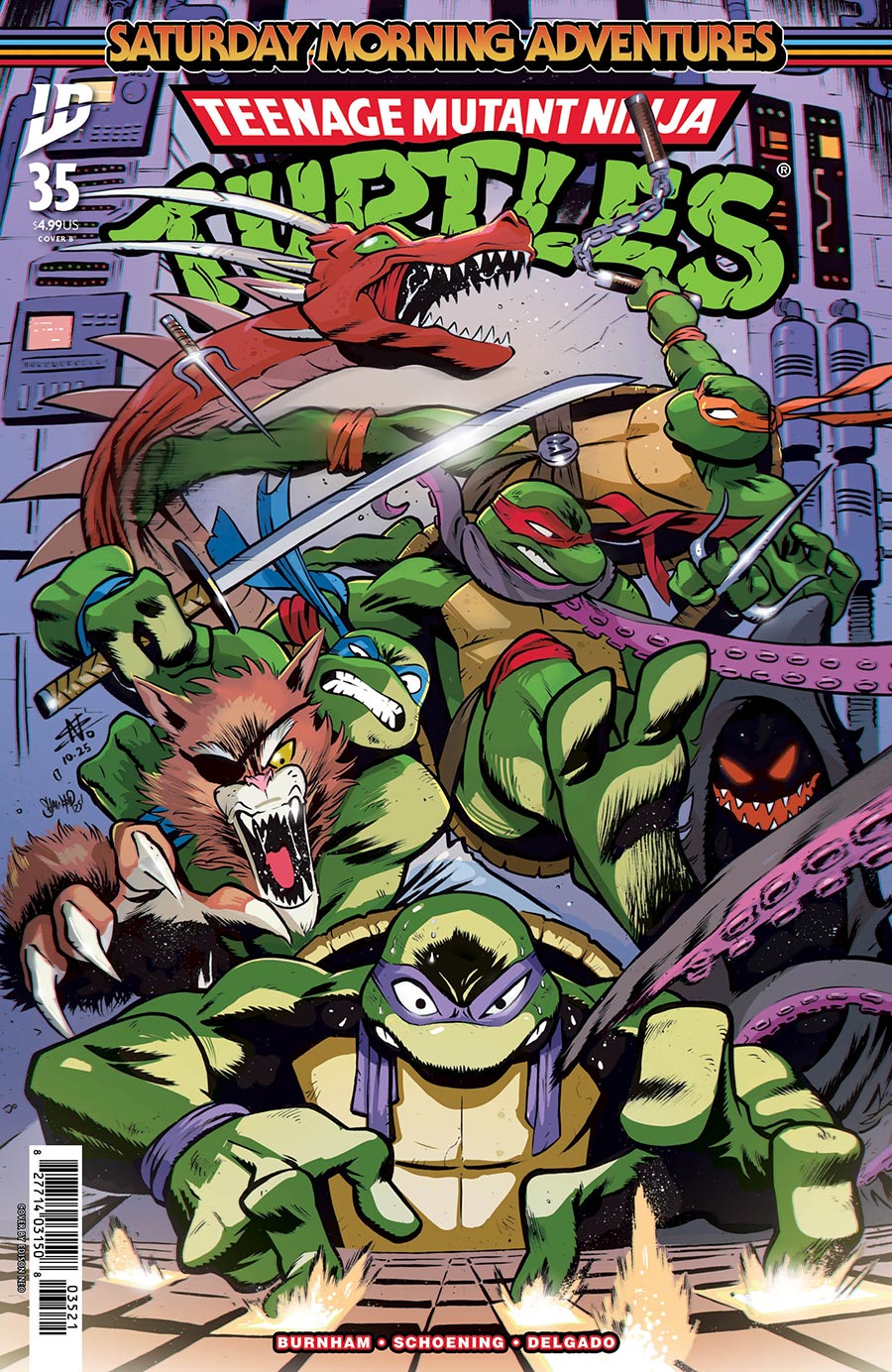 Teenage Mutant Ninja Turtles Saturday Morning Adventures Continued #35 Cover B Variant Edison Neo Cover