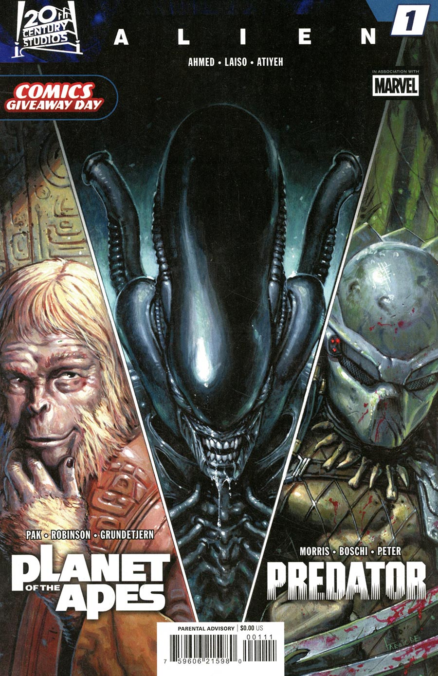 CGD 2026 Alien Predator & Planet Of The Apes #1 - FREE - Limit 1 Per Customer