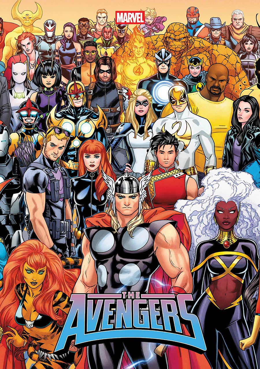 Avengers Vol 8 #36 Cover A Regular Russell Dauterman Wraparound Connecting Cover (3 Of 3)