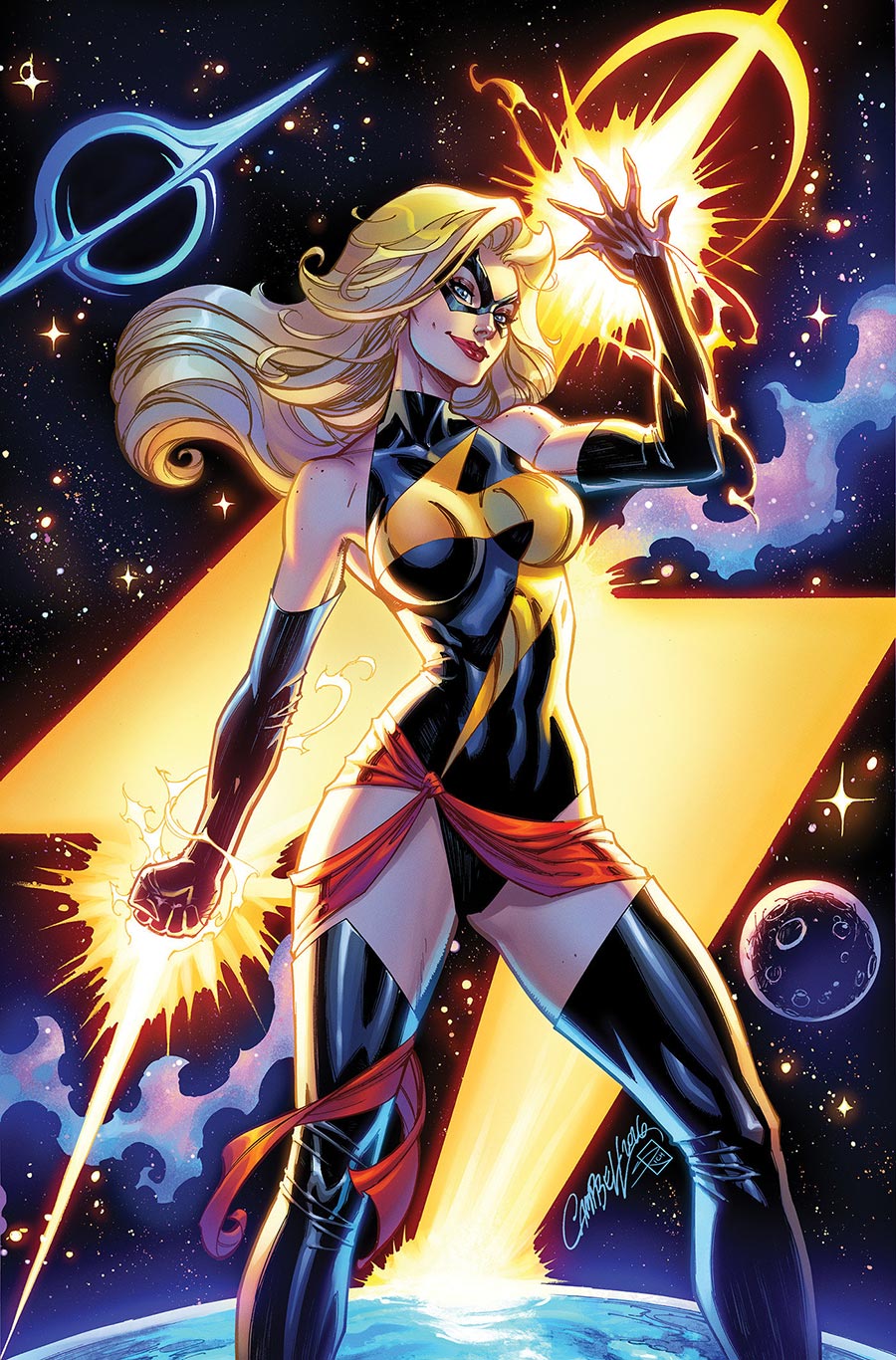 Captain Marvel Dark Past #1 Cover I Incentive J Scott Campbell Virgin Cover