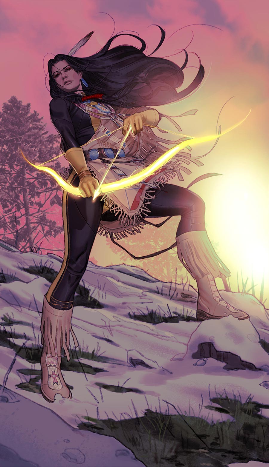 Moonstar #1 Cover G Incentive Joshua Sway Swaby Virgin Cover (Shadows Of Tomorrow Tie-In)