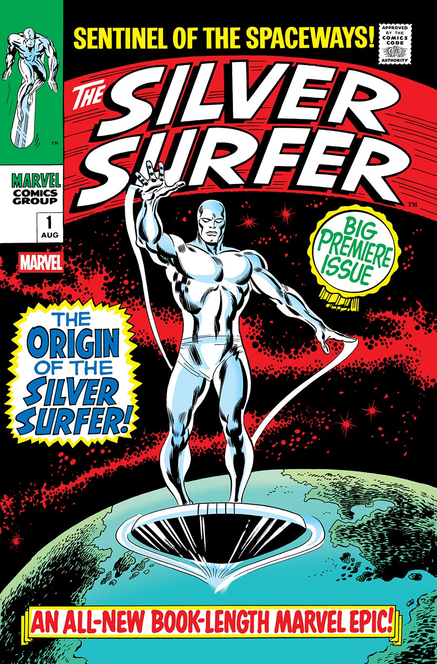 Silver Surfer Vol 1 #1 Cover E Facsimile Edition Variant John Buscema Foil Cover