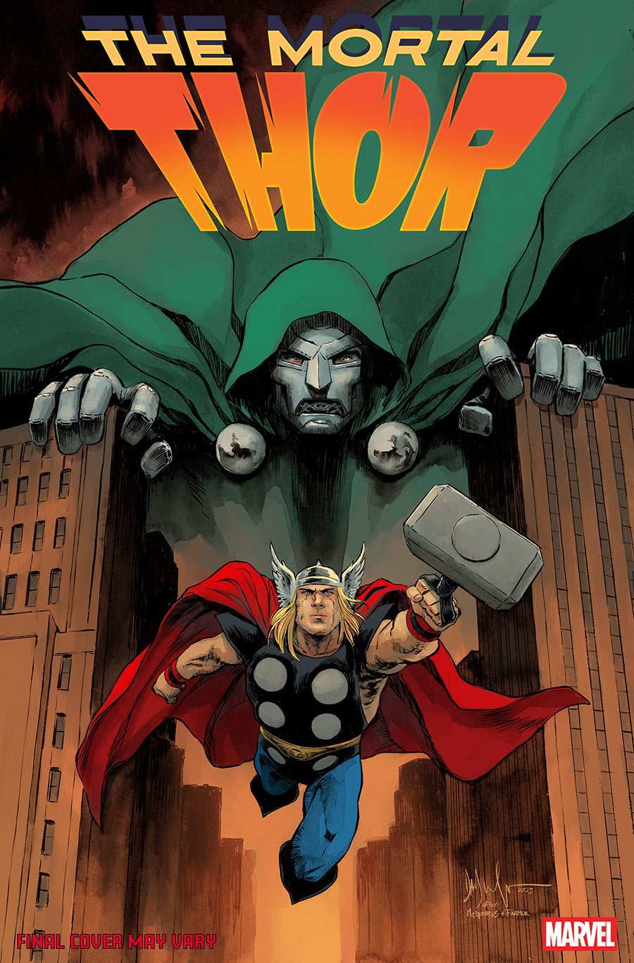 Mortal Thor #8 Cover B Variant Dave Wachter Doom Homage Cover
