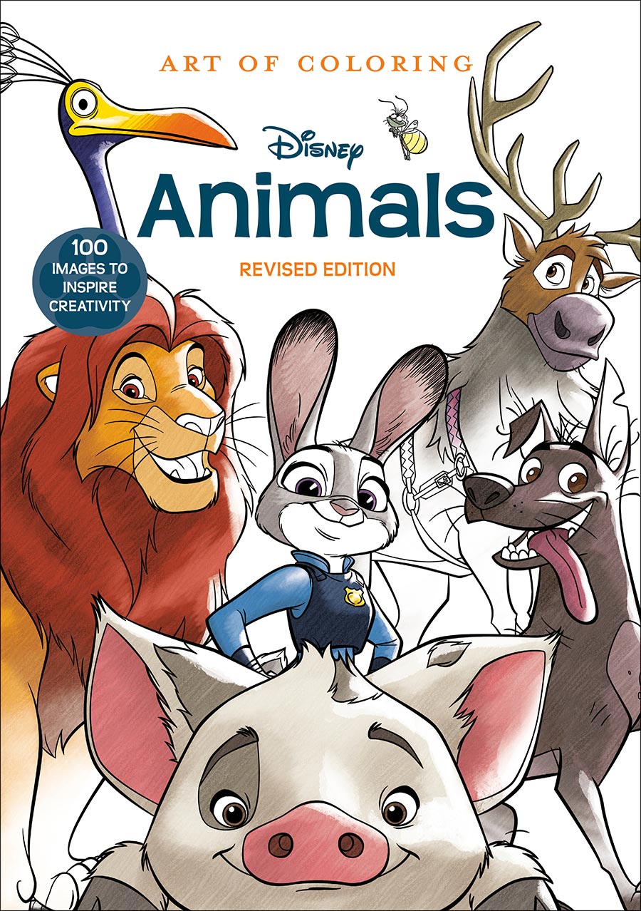 Art Of Coloring Disney Animals 100 Images To Inspire Creativity TP Revised Edition