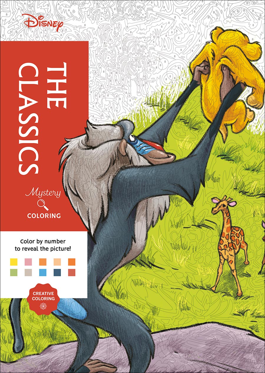 Disney Mystery Coloring The Classics A Color By Number Book TP