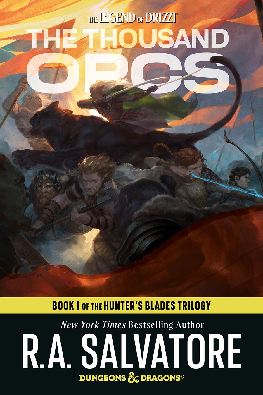Dungeons & Dragons The Legend Of Drizzt The Thousand Orcs Book 1 Of The Hunters Blade Trilogy TP