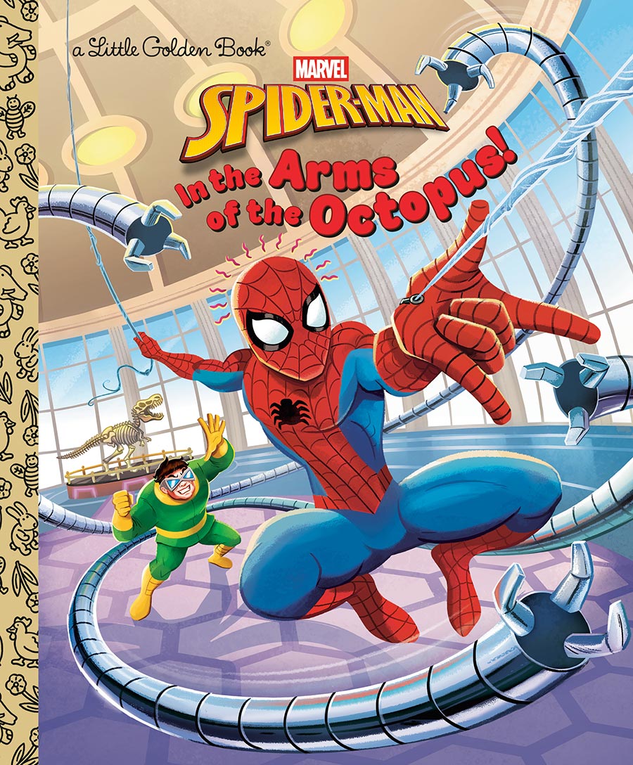 Marvel Spider-Man In The Arms Of The Octopus Little Golden Book HC