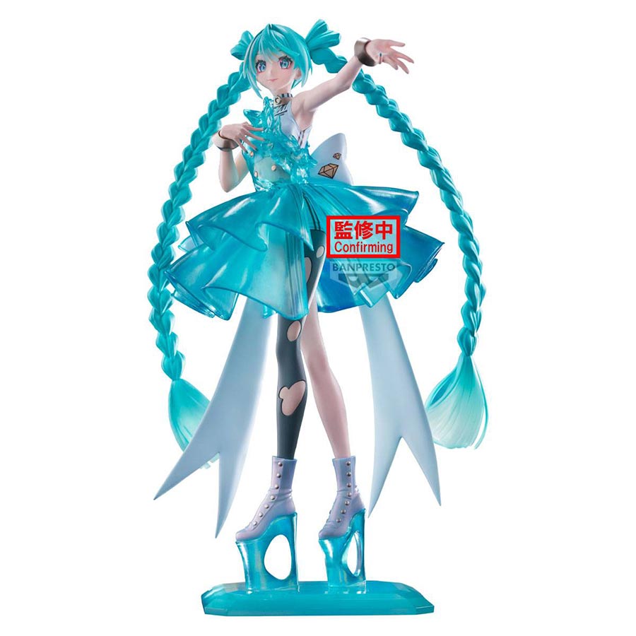 Hatsune Miku Banpresto Evolve Clearluxe Emerald Gem PVC Statue