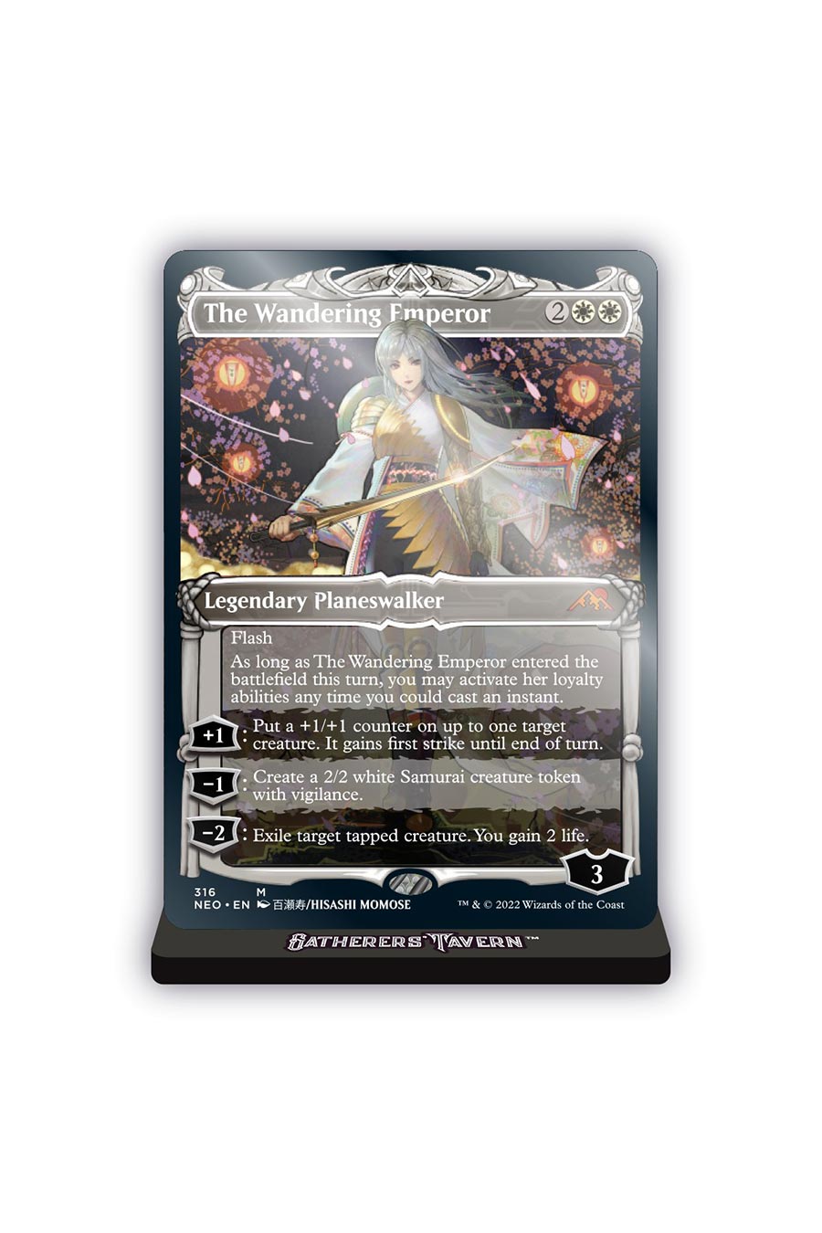 Magic The Gathering Acrylic Slab Standee - The Wandering Emperor