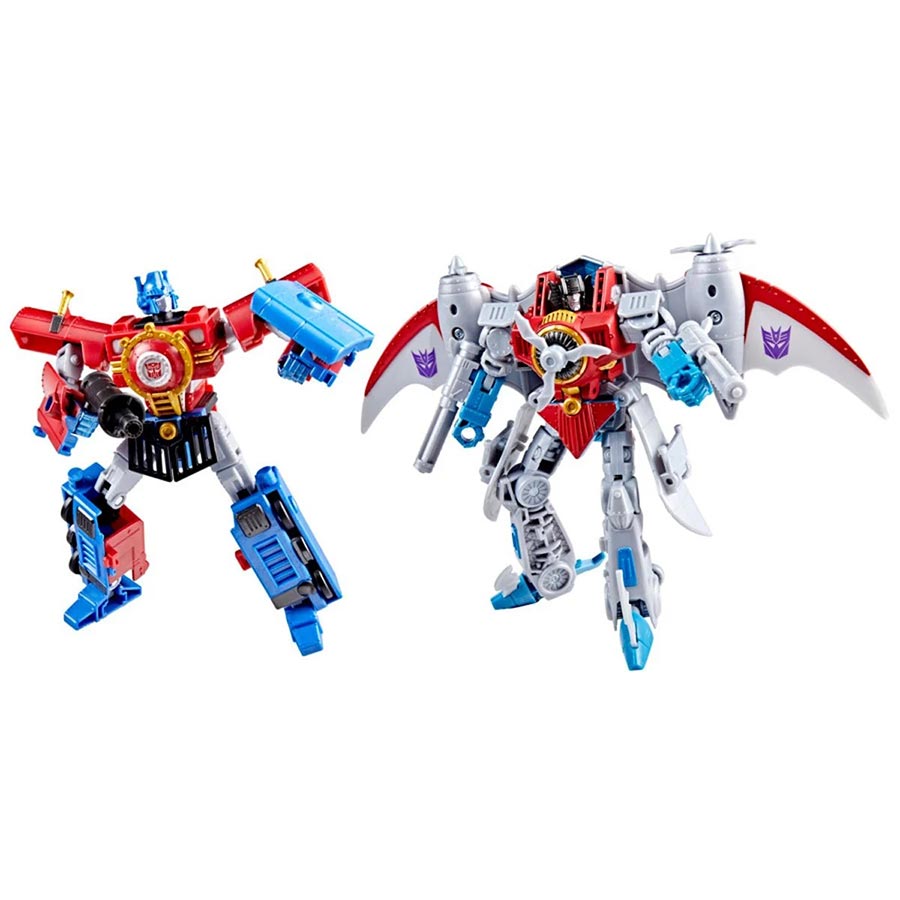 Transformers Timelines Hearts Of Steel Comic Edition Optimus Prime & Starscream 2-Pack Action Figure