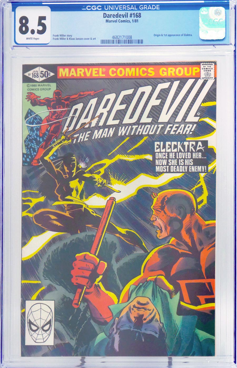 Daredevil #168 Cover D CGC 8.5