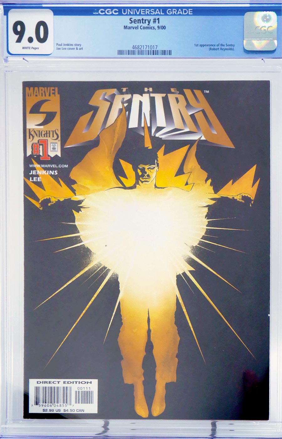 Sentry #1 Cover G Jae Lee Cover CGC 9.0