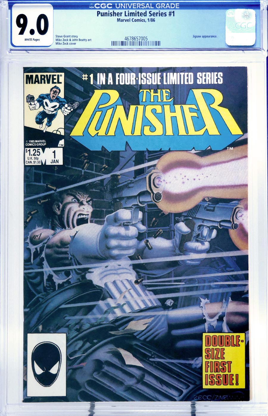 Punisher #1 Cover D CGC 9.0