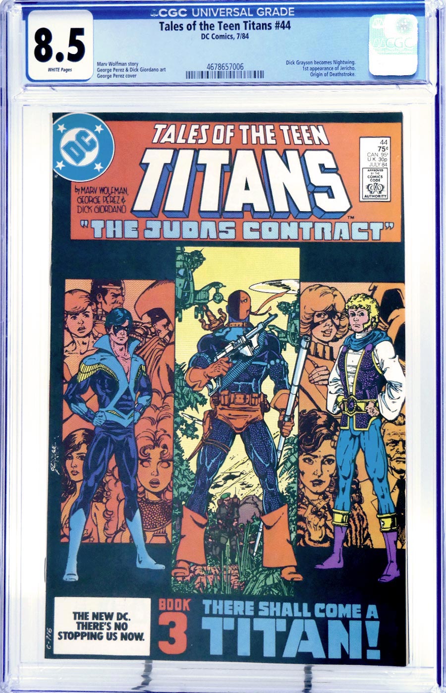 Tales Of The Teen Titans #44 Cover F CGC 8.5