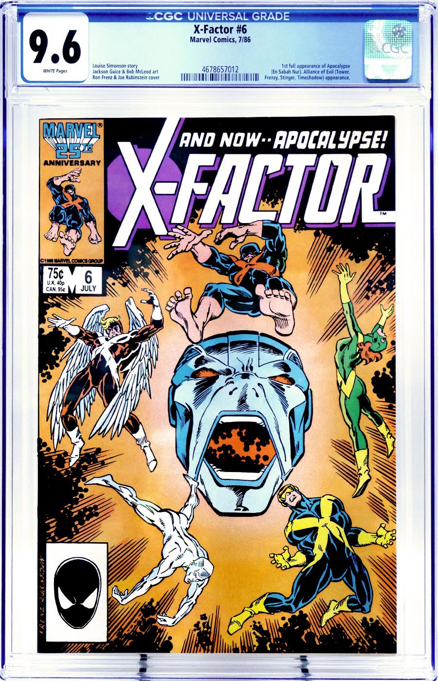 X-Factor #6 Cover D CGC 9.6