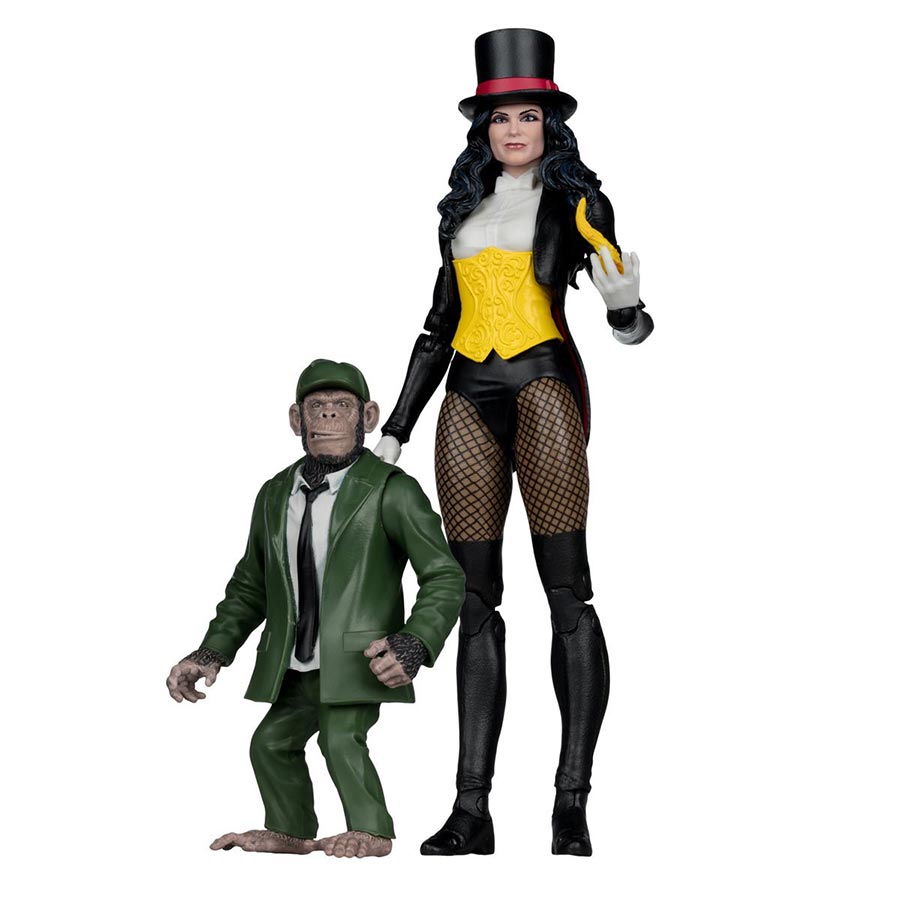 DC McFarlane Collector Editon Wave 13 Zatanna With Detective Chimp 7-Inch Action Figure