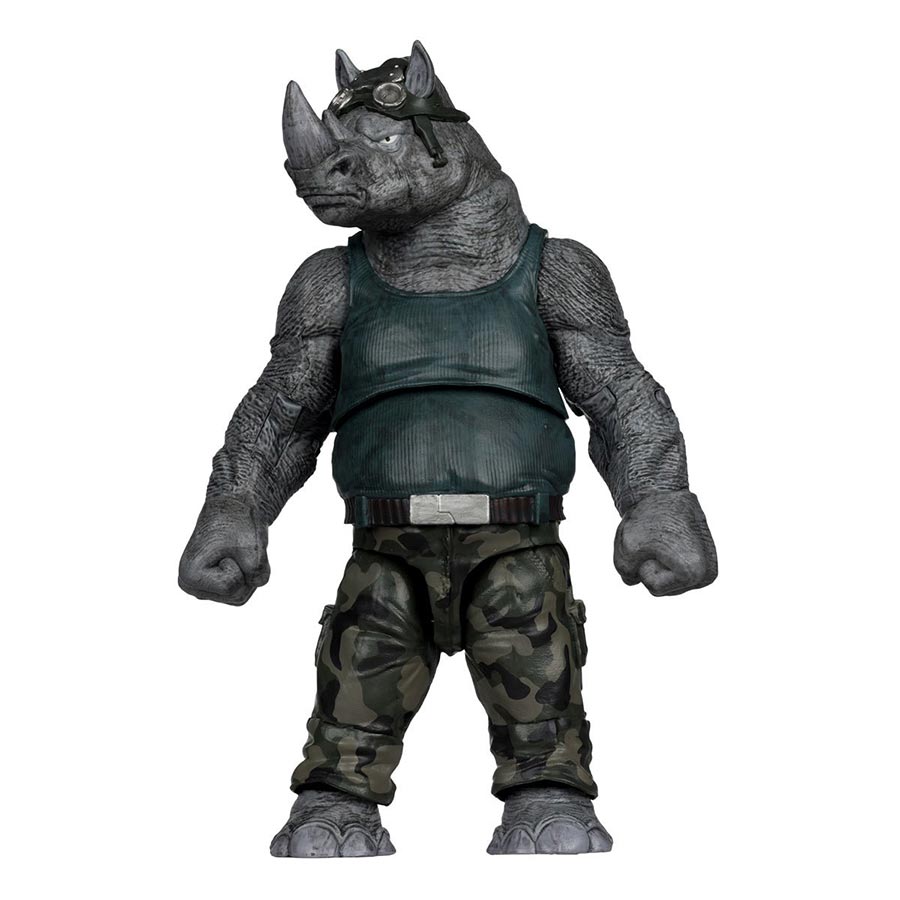 Teenage Mutant Ninja Turtles Page Punchers Wave 2 Rocksteady 5-Inch Scale Action Figure With Comic