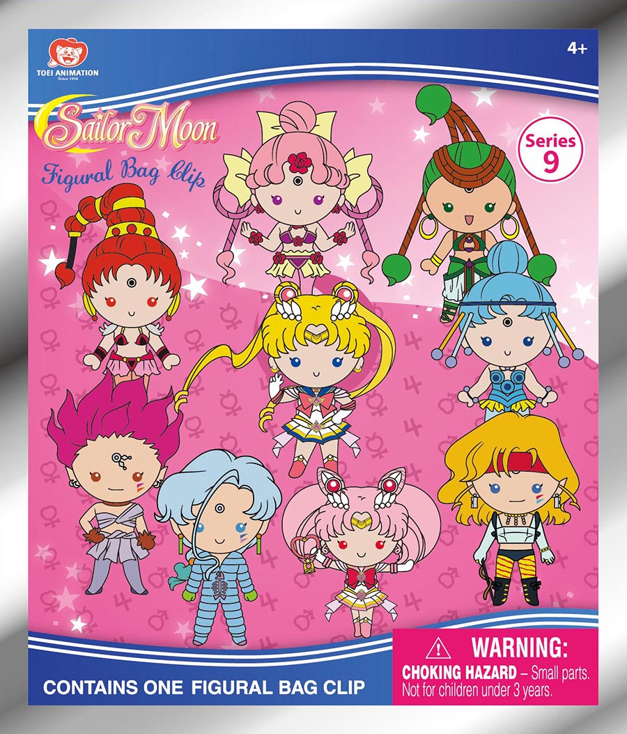 Sailor Moon 3D Foam Bag Clip Series 9 Blind Mystery Box