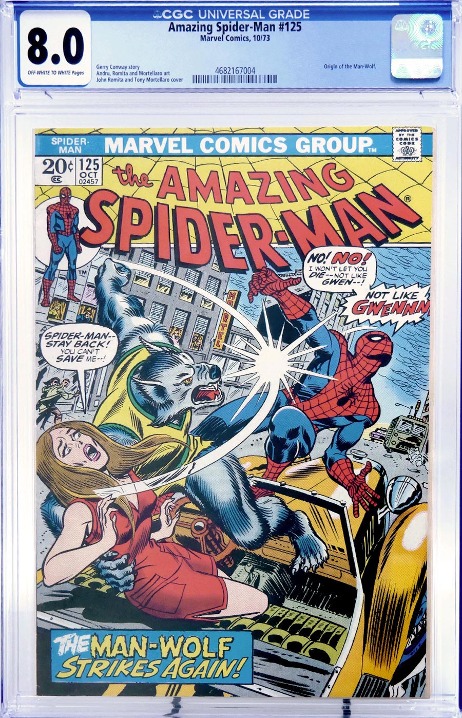 Amazing Spider-Man #125 Cover B CGC 8.0